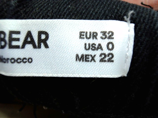 Vaqueros de Pull & Bear de la talla 32, de color negro de ropa vaquera