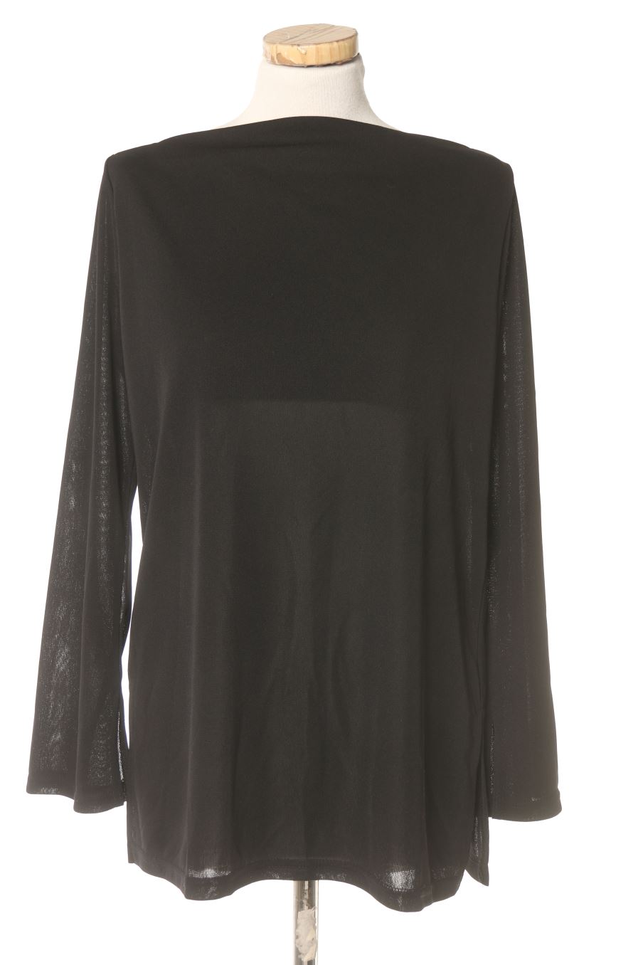 Langärmelige Bluse von Pourquoi pas Größe L, Farbe Schwarz, für