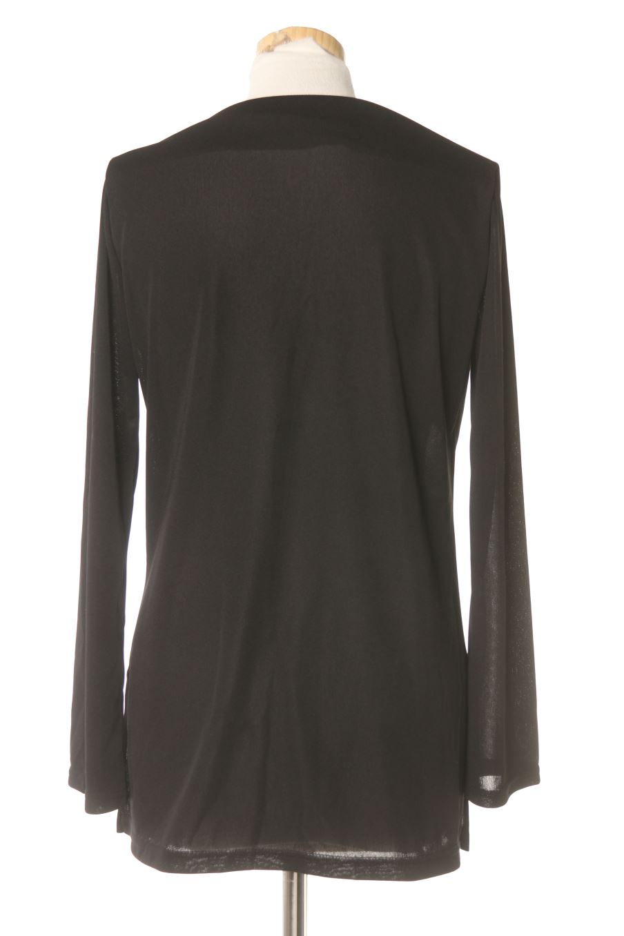 Langärmelige Bluse von Pourquoi pas Größe L, Farbe Schwarz, für