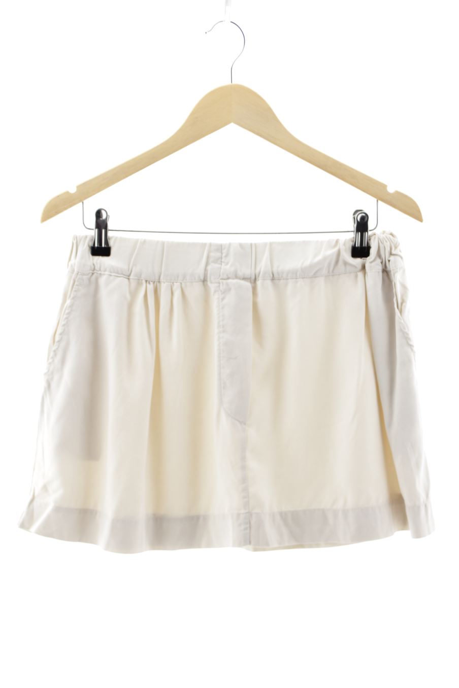 Aufwändiger Rock von Zara Größe M, Farbe Beige, für