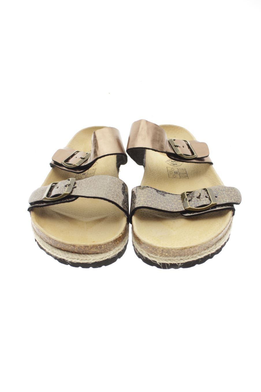Sandalias planas de Camprella de la talla 38, de color marrón de