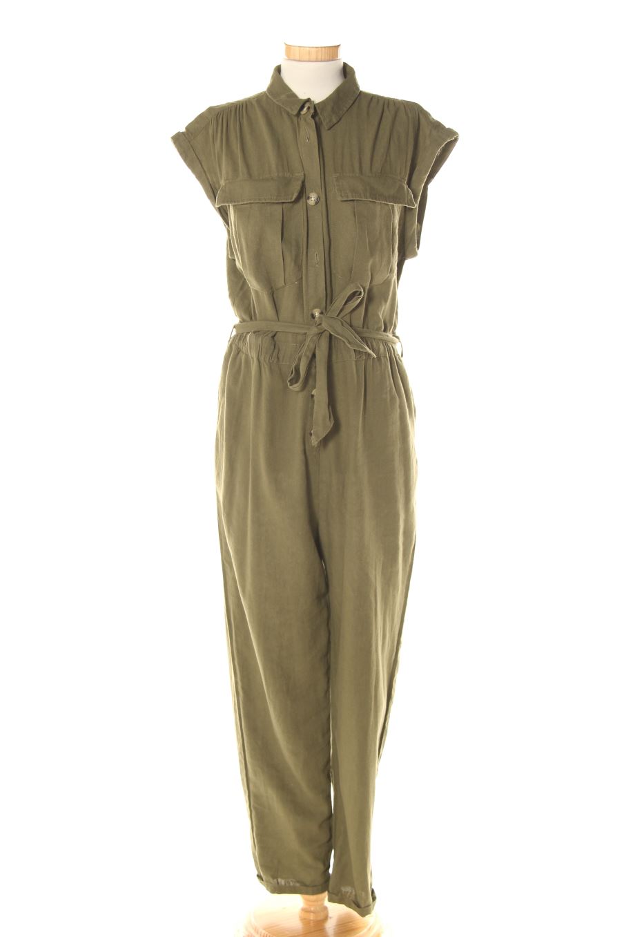Jumpsuit Mono Corto Verde Militar Mono Verde Springfield Mono