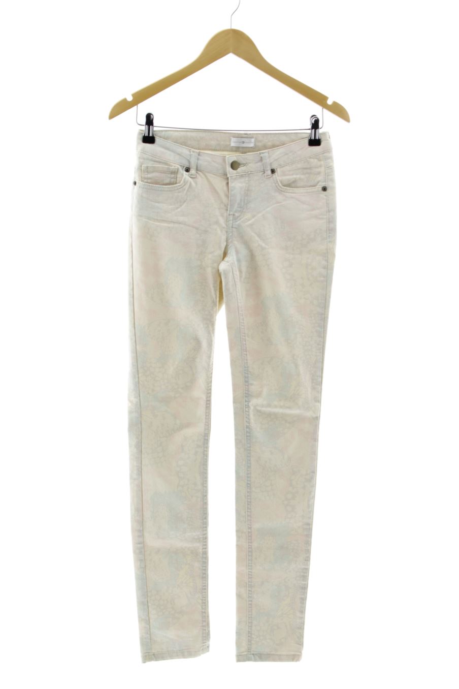 Jeans Cache cache de la taille 34, de couleur blanc de denim