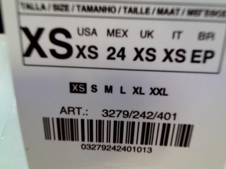 Pantalón de Zara de la talla XS, de color azul marino