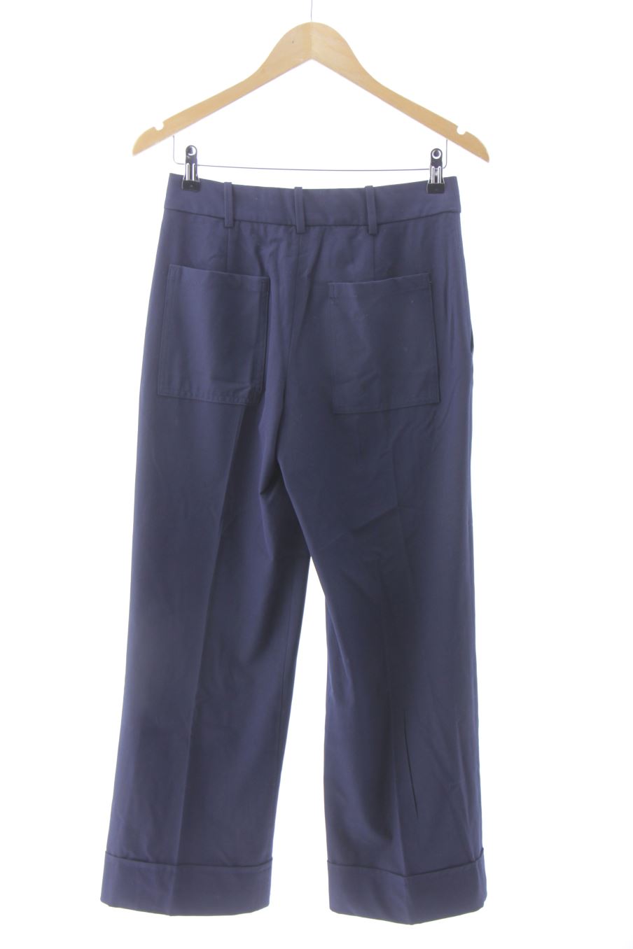 Pantalón de Zara de la talla XS, de color azul marino