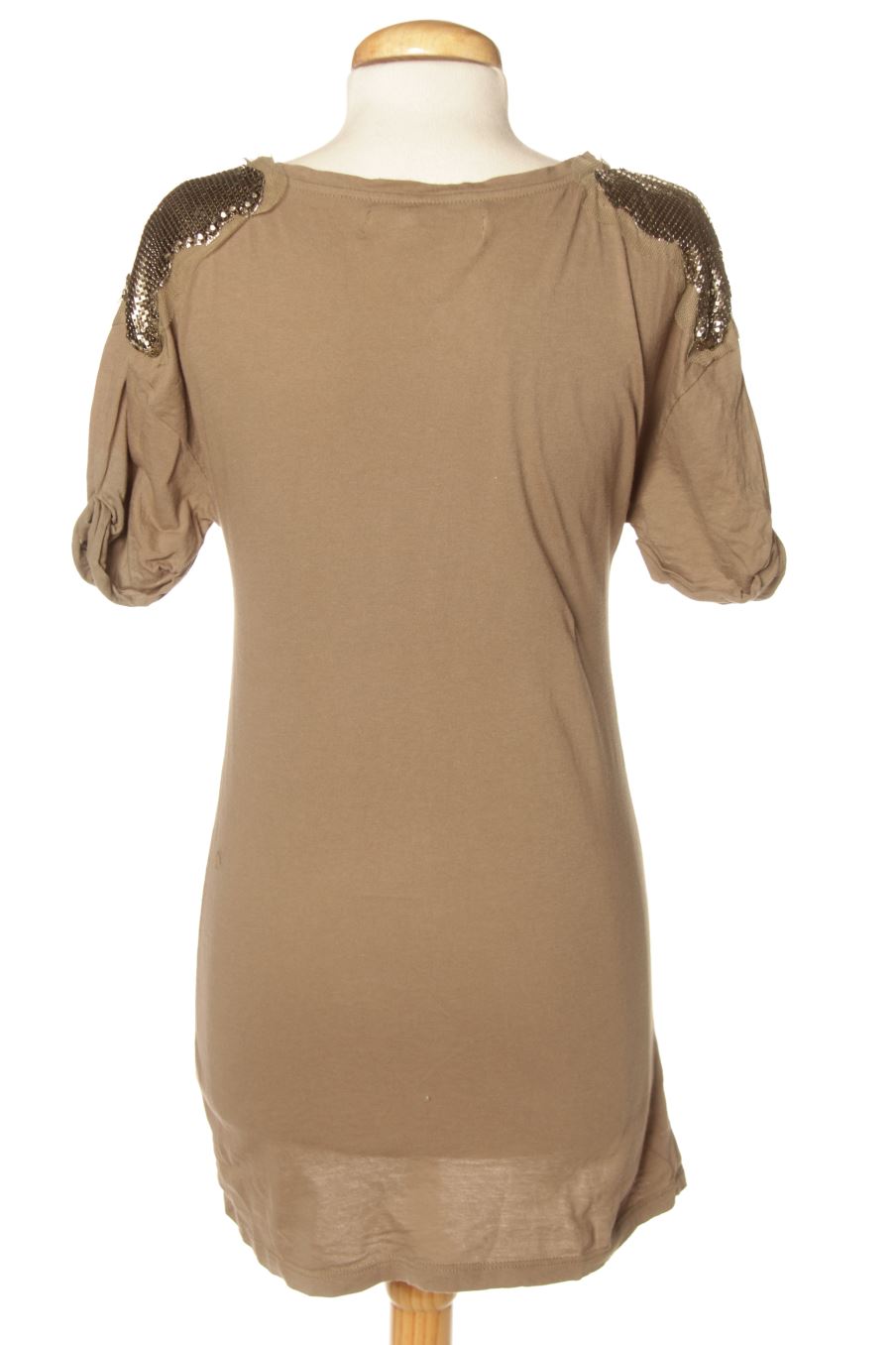 Camiseta de Zara de la talla S, de color marrón