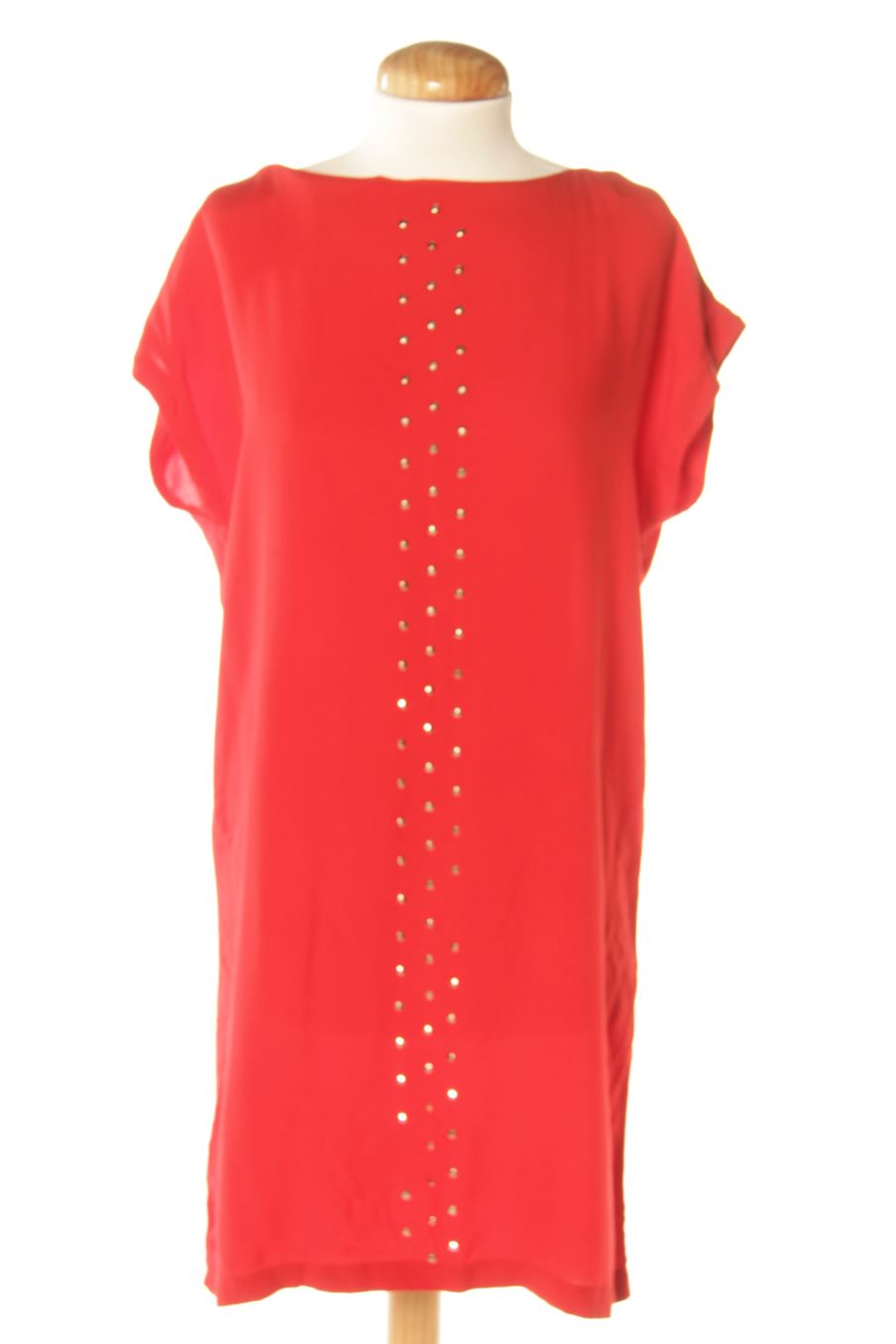 Vestido casual de Mango de la talla M, de color rojo