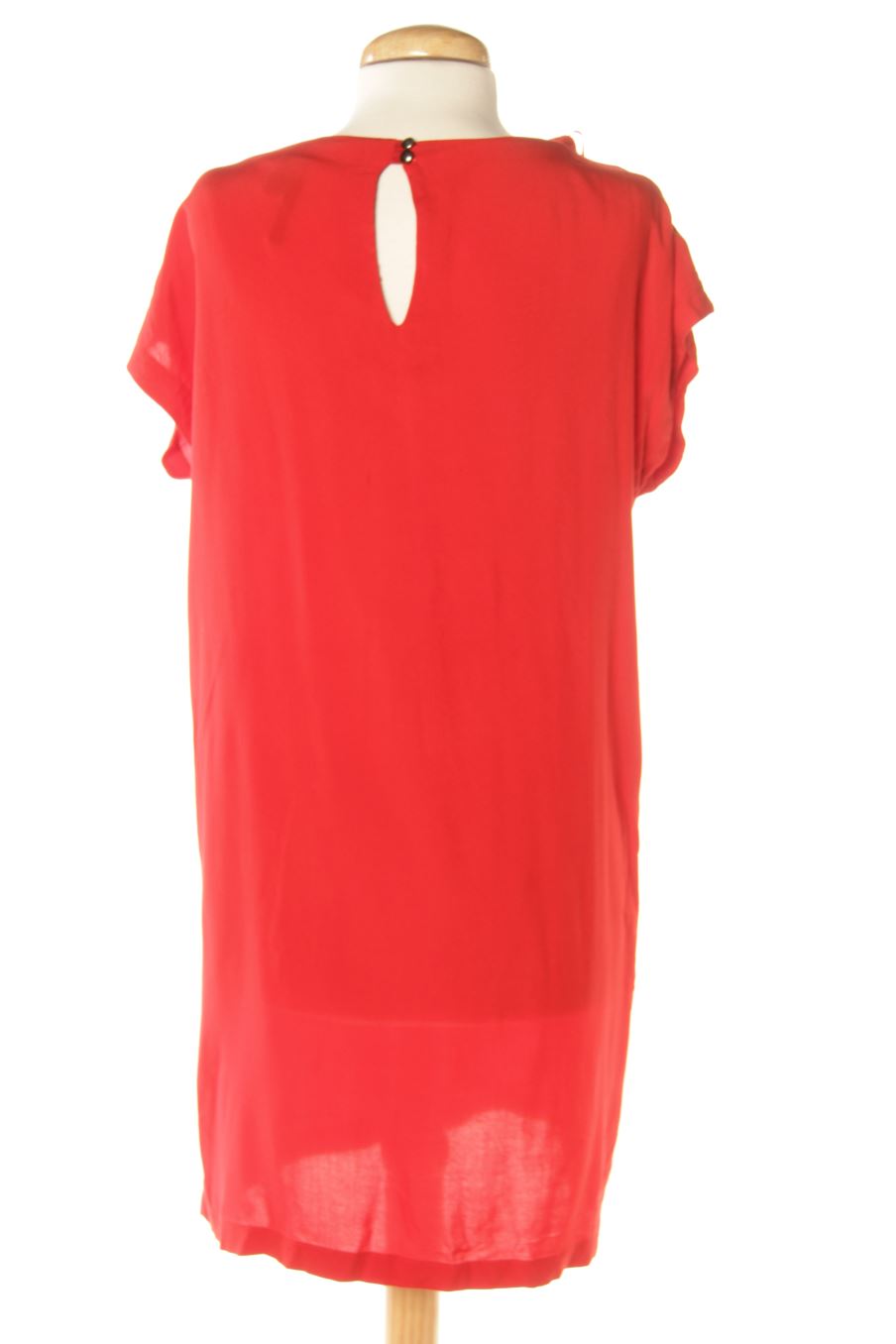 Vestido casual de Mango de la talla M, de color rojo