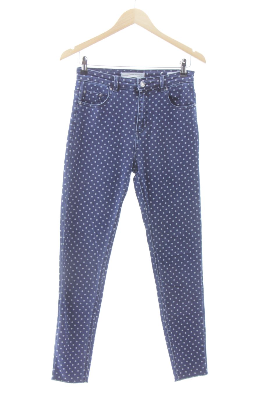 Vaquero de Stradivarius de la talla 36, de color estampado de ropa vaquera