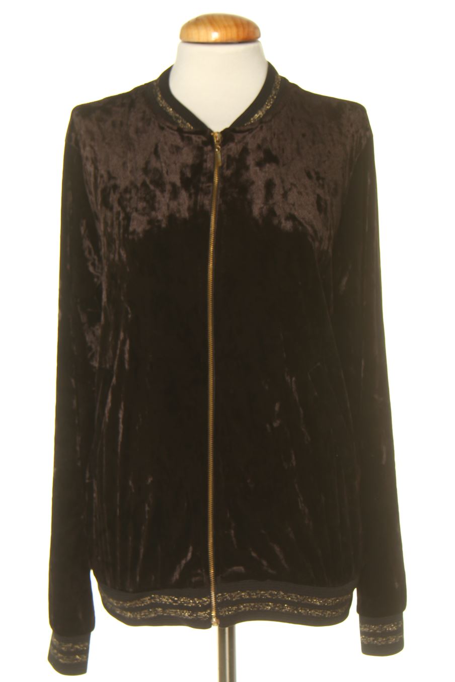 Gilet Springfield de la taille L, de couleur noir de velours