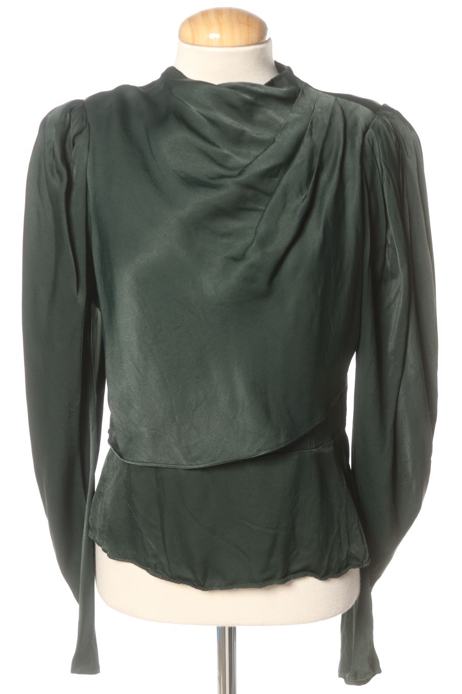 Blouse à manches longues AÉRYNE de la taille 40, de couleur vert
