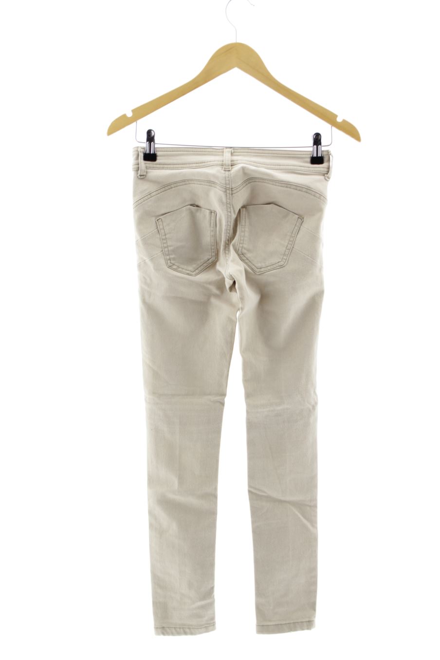 Jeans Calzedonia de la taille XS, de couleur beige de denim