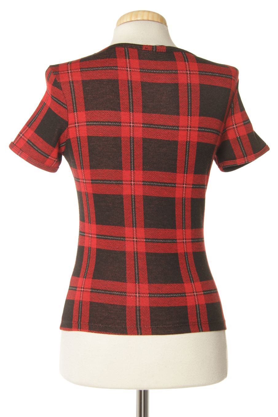 T-shirt Bershka de la taille S, de couleur carreaux