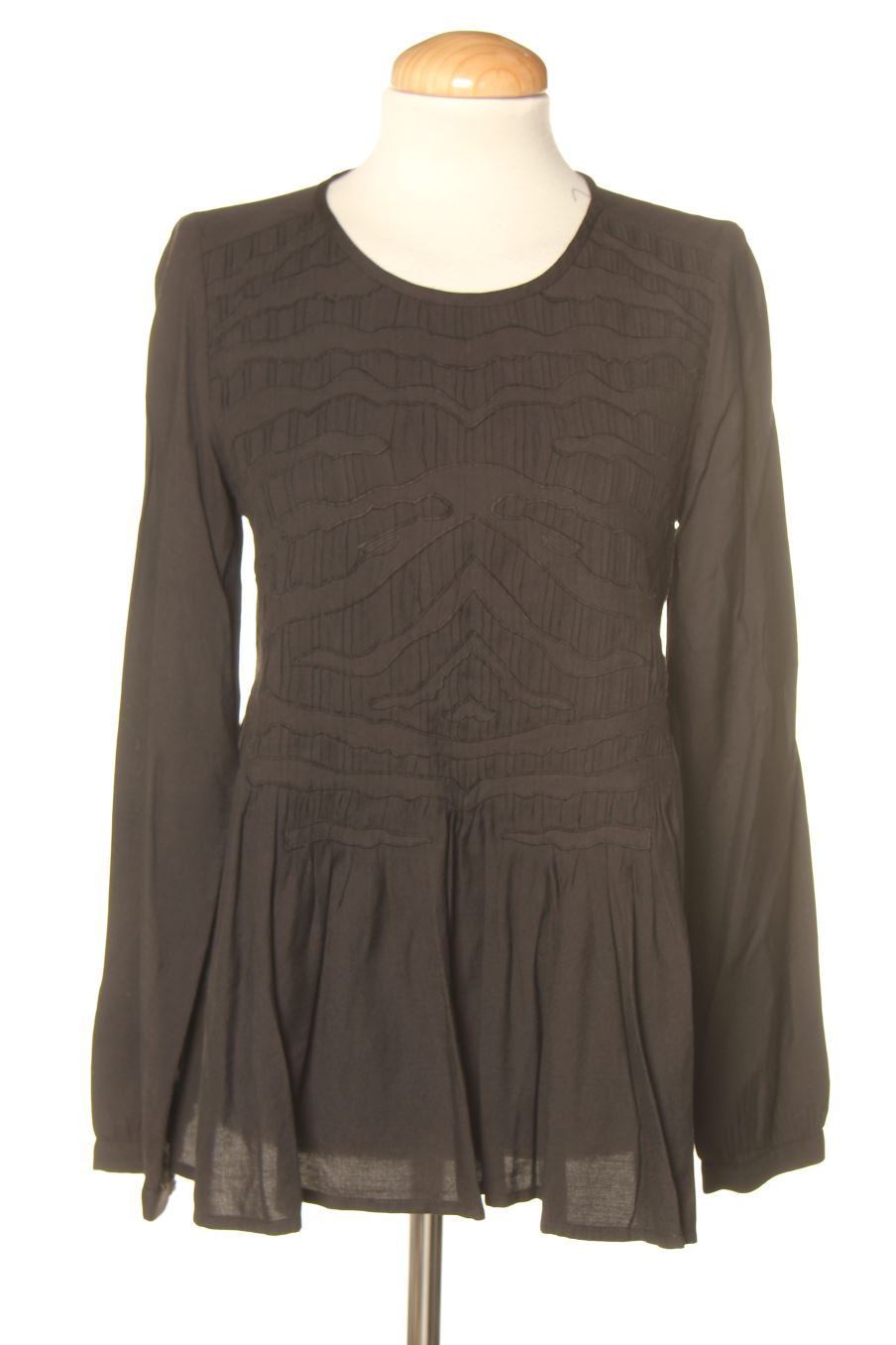 Blouse à manches longues See u soon de la taille S, de couleur noir