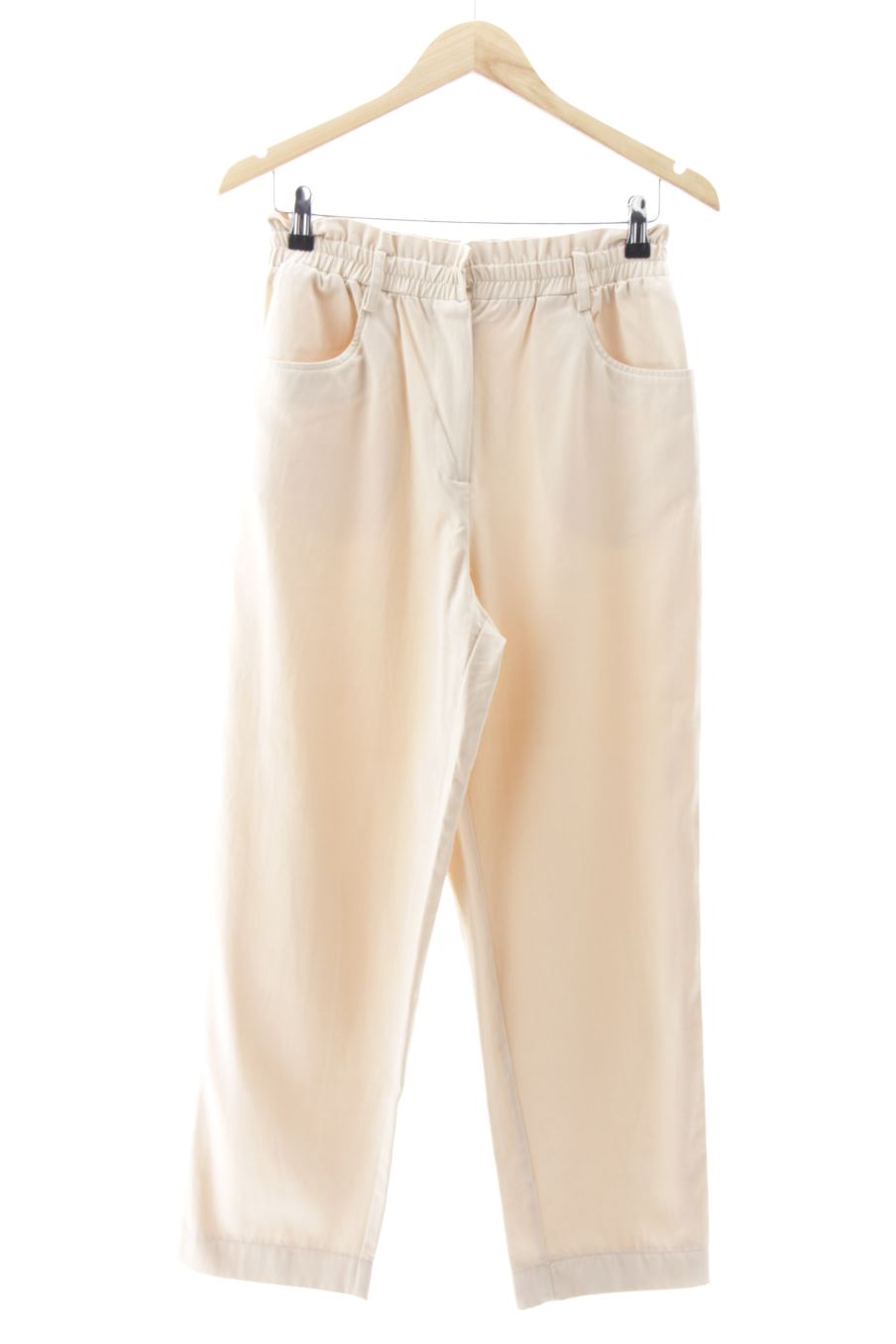 Pantalón Casual de Zara de la talla S, de color beige