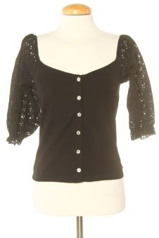 Blusa de manga corta M Mango