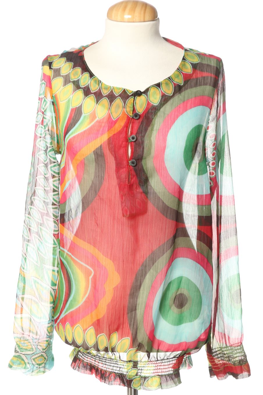 Blouse à manches longues Desigual de la taille S, de couleur imprimés