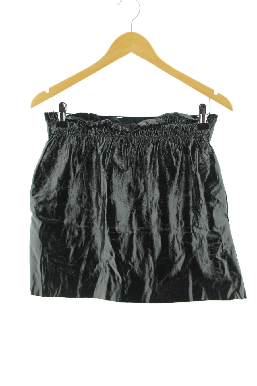 Falda de Zara de la talla S, de color negro de sintético