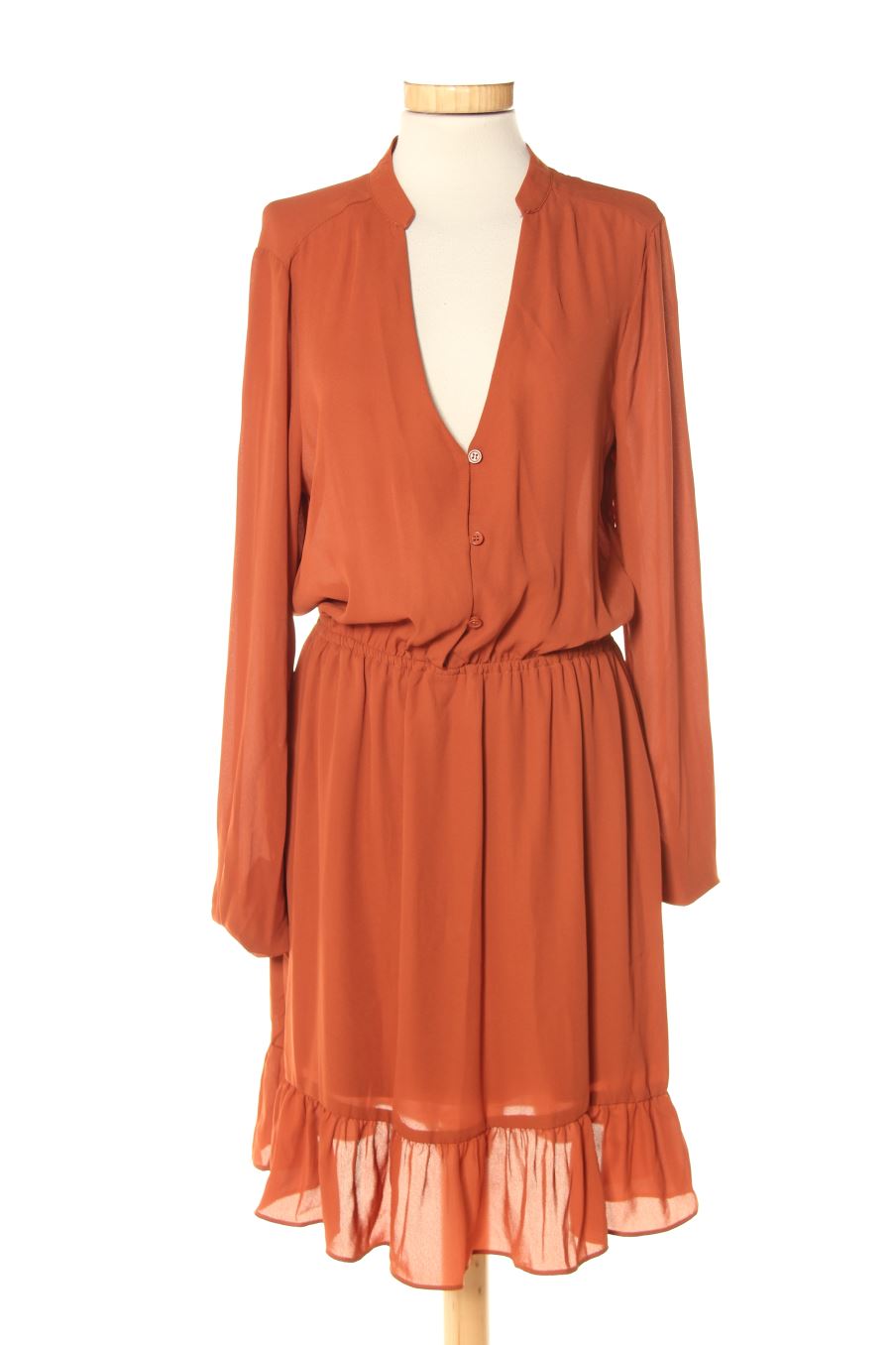 Einfaches Kleid von justfab Größe L, Farbe Braun, für