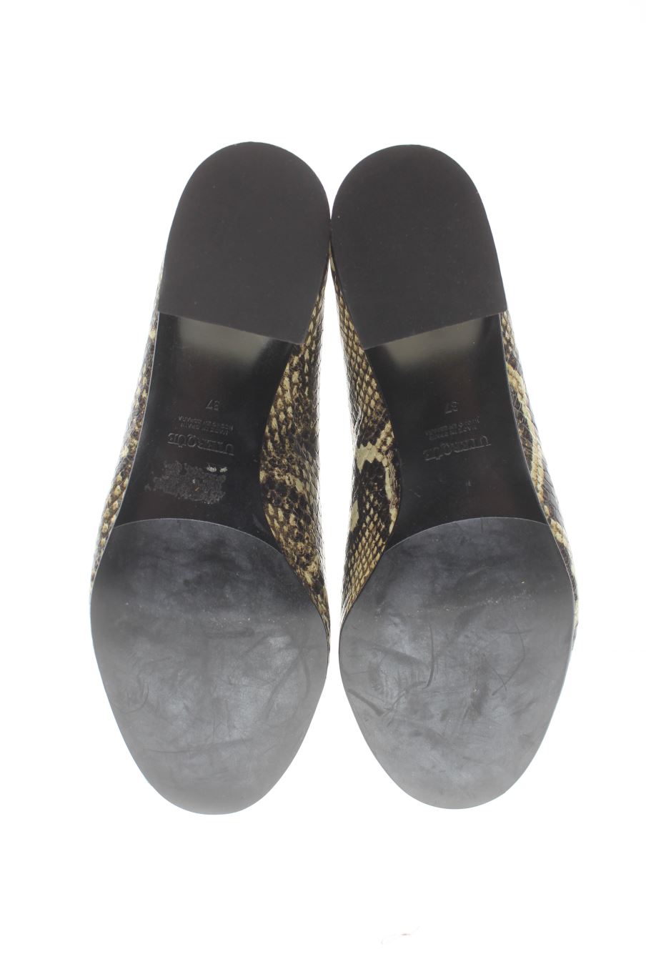 Zapatos de tacon de Uterqüe de la talla 37, de color animal print de