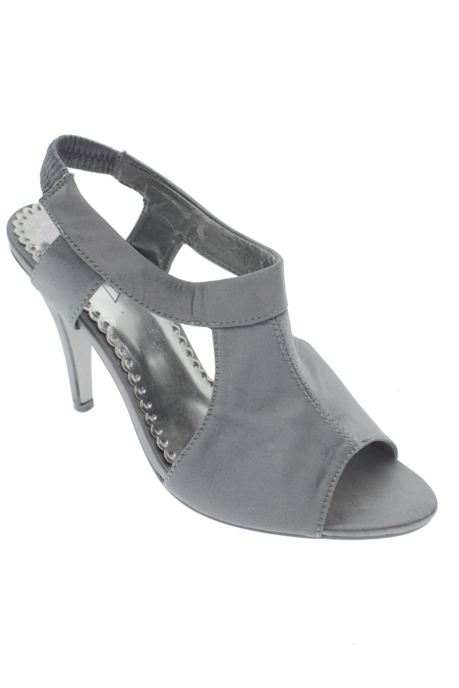 Sandalias tacon de ZPTS de la talla 39, de color gris de
