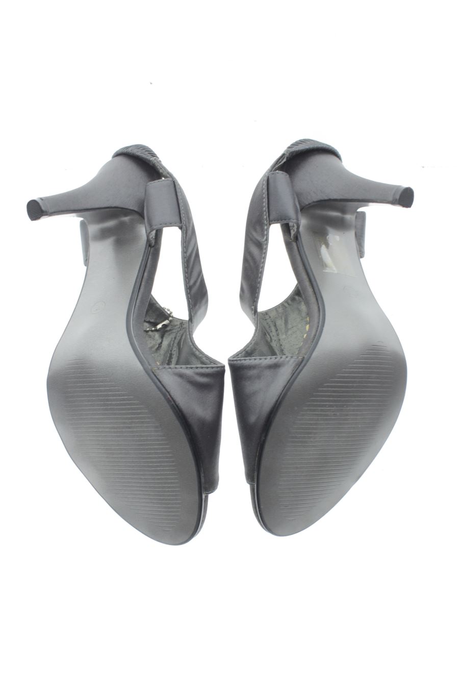 Sandalias tacon de ZPTS de la talla 39, de color gris de