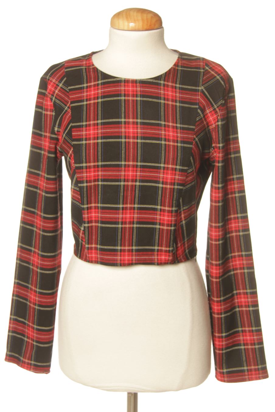 Blouse à manches longues Zara de la taille S, de couleur carreaux