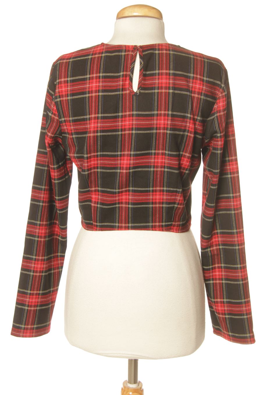 Blouse à manches longues Zara de la taille S, de couleur carreaux