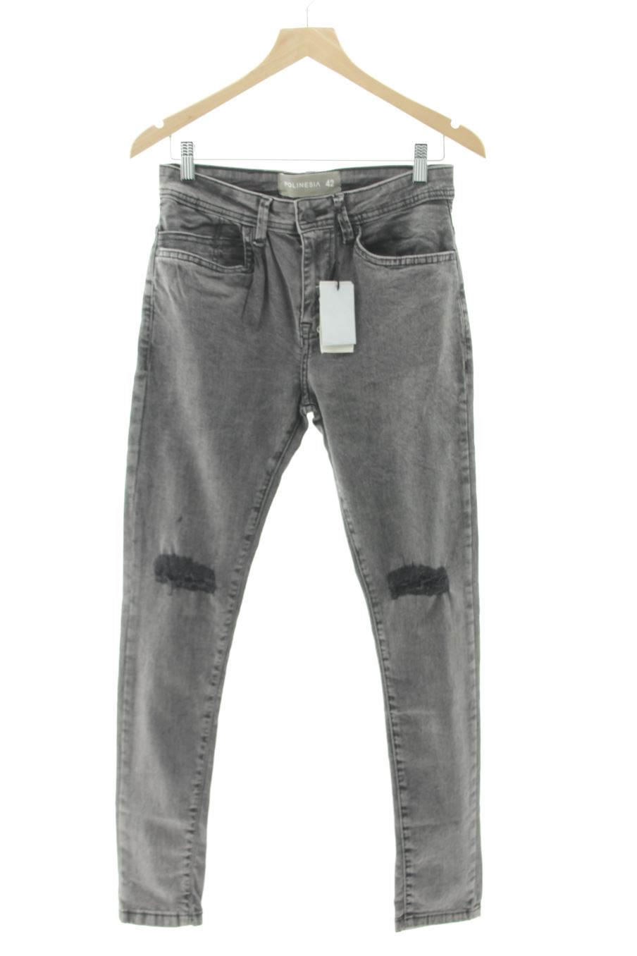 Jeans von Polinesia Größe 42, Farbe Grau, aus Jeanskleidung für