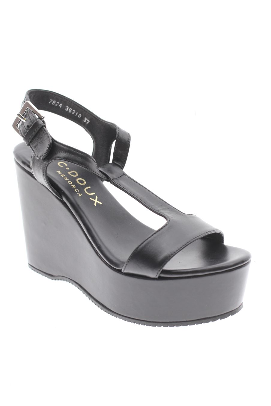 Plataformas de C.doux de la talla 37, de color negro de