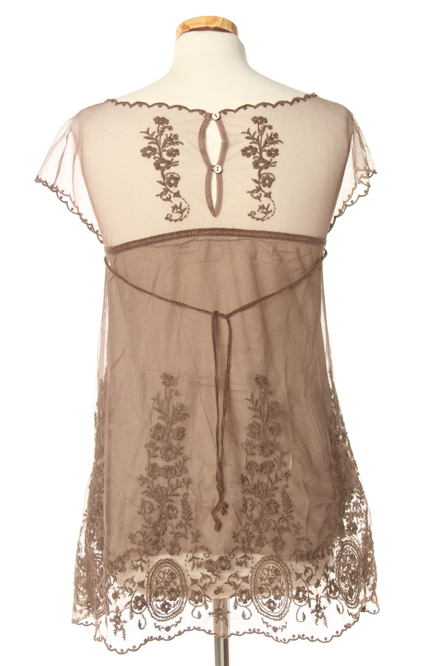 Blouse à manches courtes Promod de la taille 34, de couleur marron