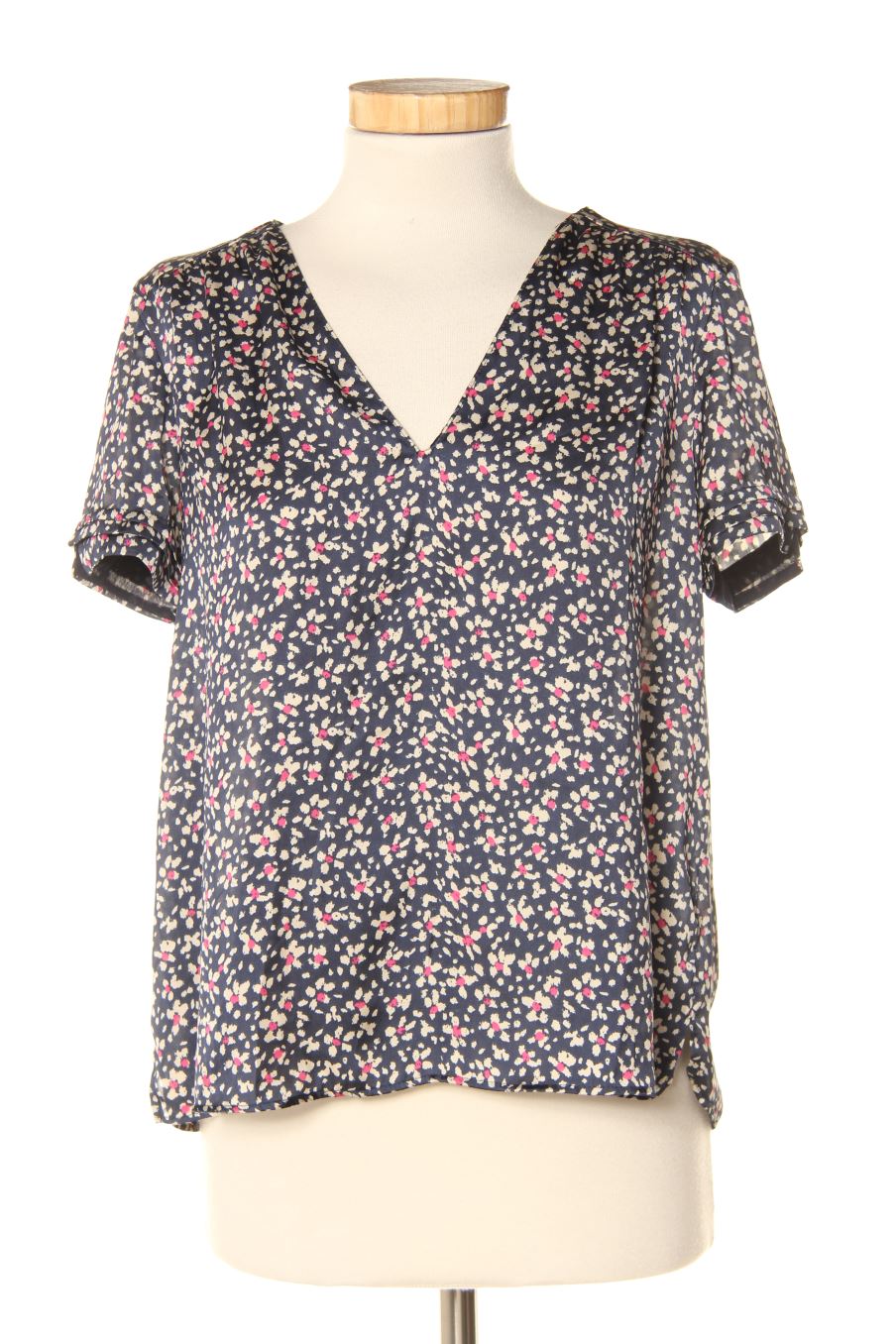 Blusa de manga corta de Zara de la talla XS, de color flores
