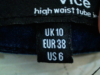 Vaqueros de Vice de la talla 38, de color azul de ropa vaquera