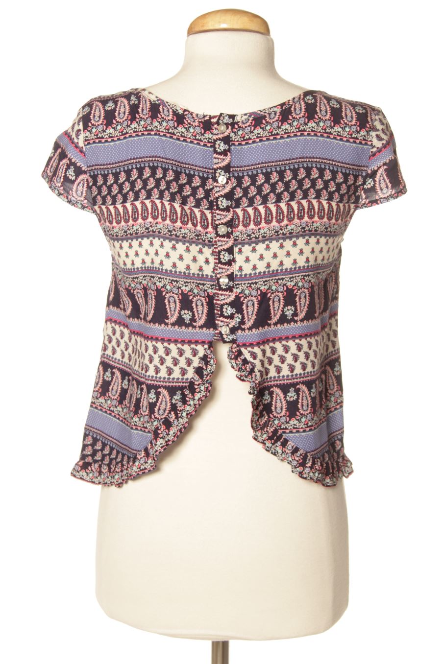 Blouse à manches courtes Springfield de la taille 36, de couleur imprimés