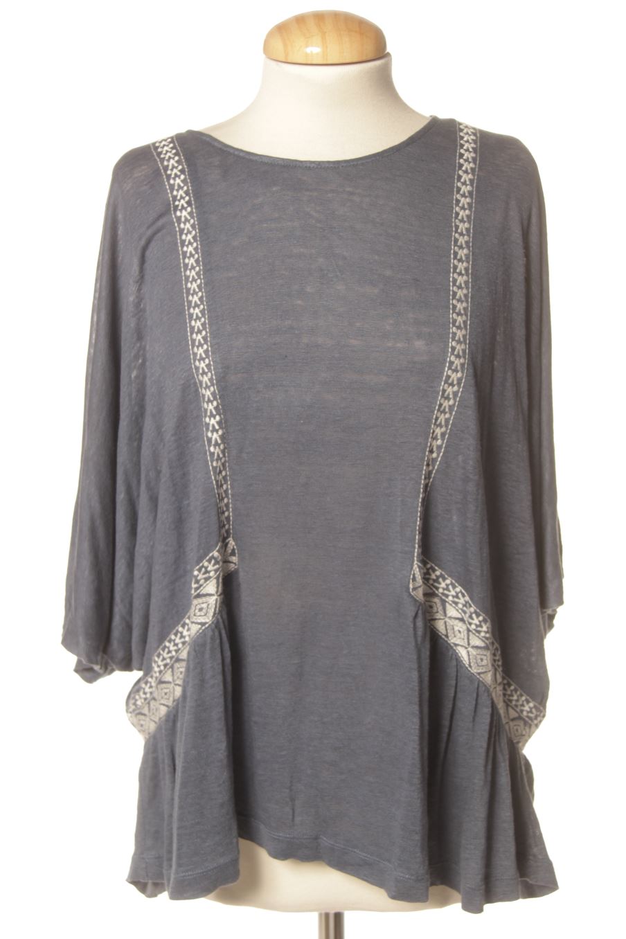 T-shirt Anthropologie de la taille L, de couleur bleu