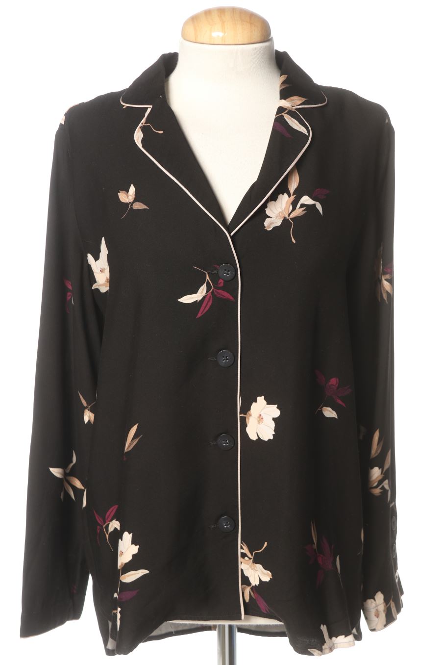 Camicia de Massimo Dutti de la talla S, de color nero