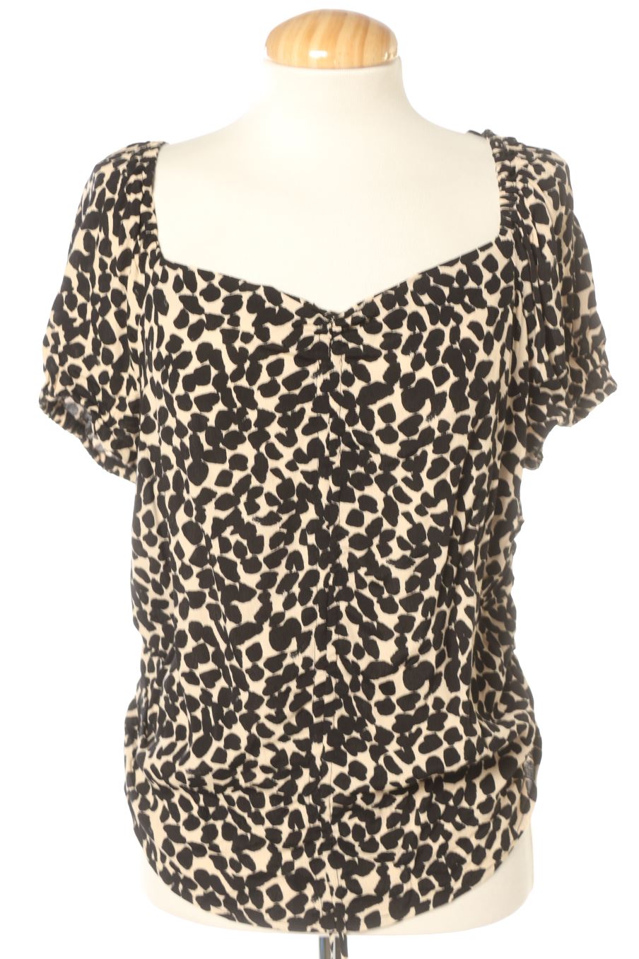 Blouse à manches courtes H&M de la taille L, de couleur animal print