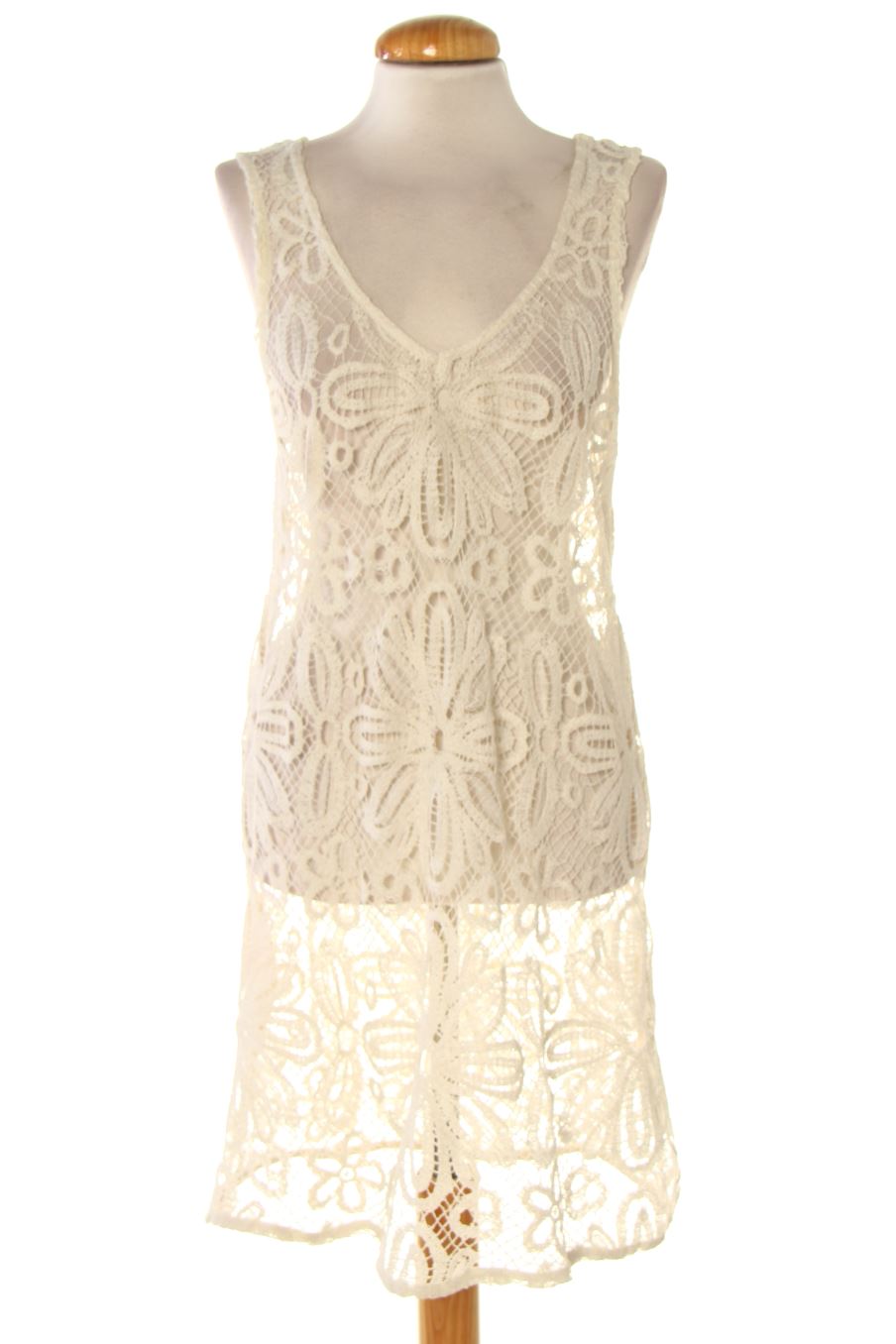 Robe casual Calzedonia de la taille M, de couleur blanc