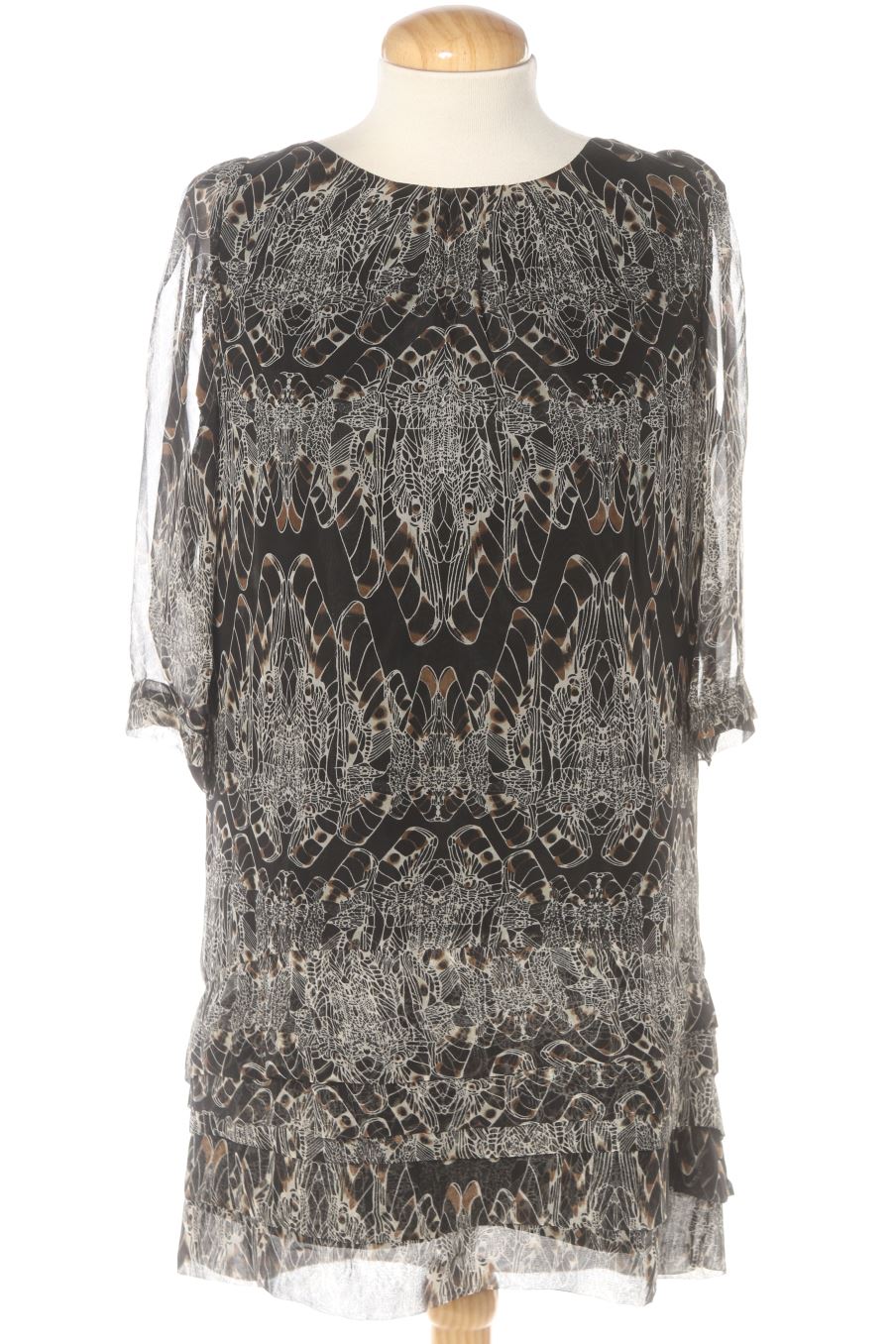 Robe casual bdba de la taille M, de couleur imprimés de soie