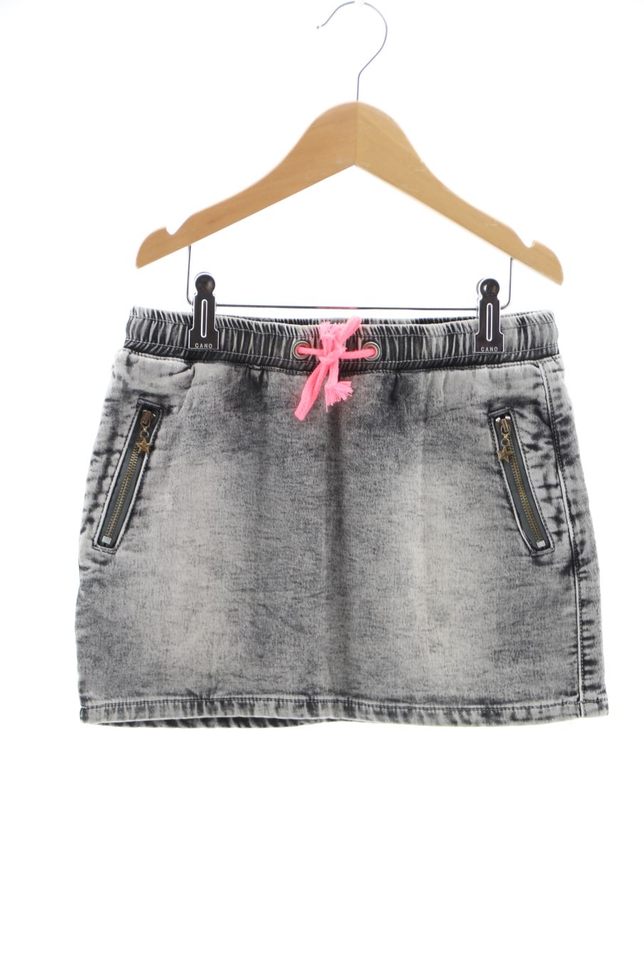 Jupe 3 Pommes de la taille 7 ans de denim de seconde main