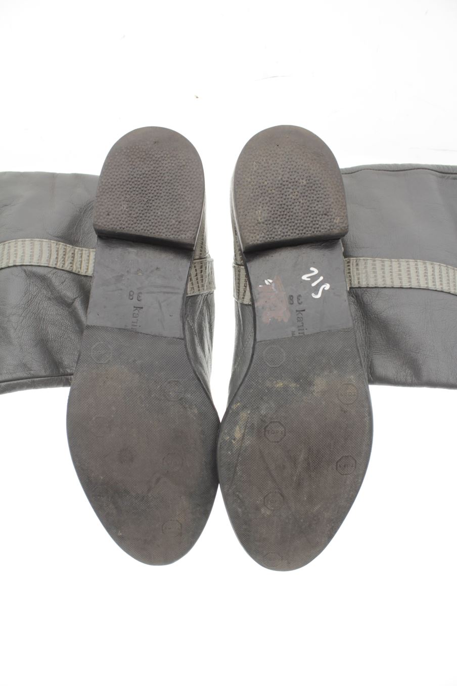 Botas de Karine Arabian de la talla 38, de color gris de