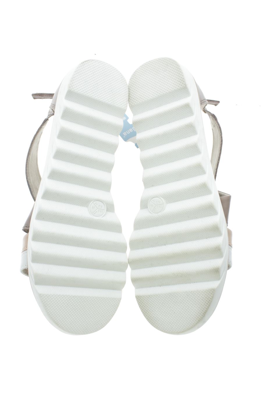 Sandalias planas de Jana de la talla 39, de color gris de