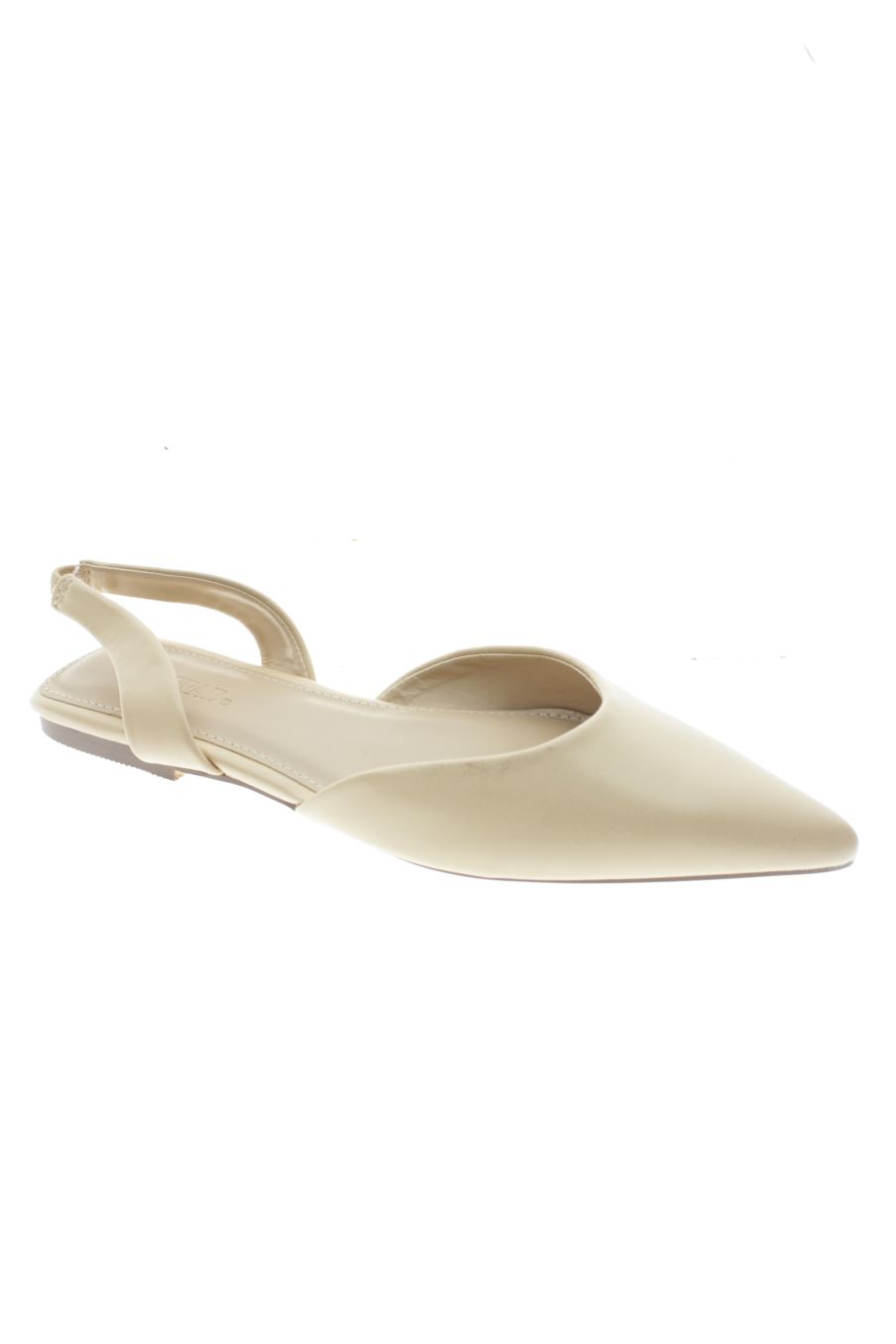 Sandalias planas de justfab de la talla 36, de color beige de