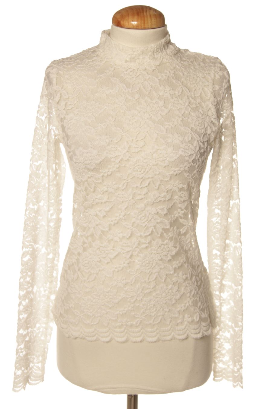 Blouse à manches longues Okeysi de la taille S, de couleur blanc