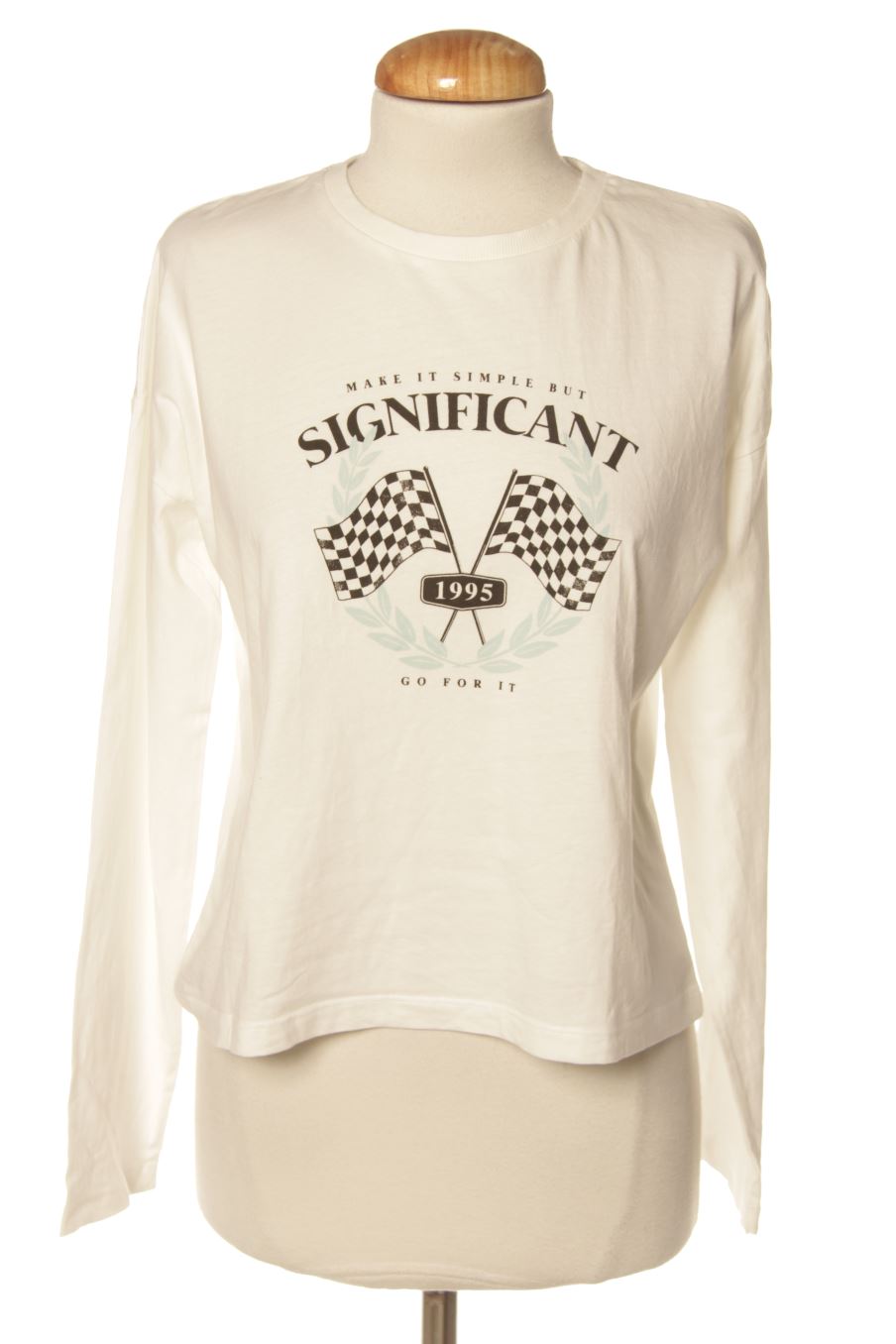 T-shirt à manches longues Mango de la taille M, de couleur blanc