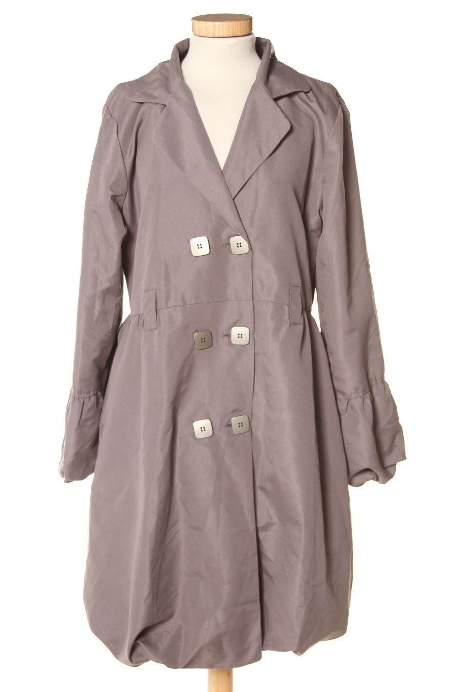 Gabardina de 3 Suisses Collection de la talla 44, de color gris de premamá