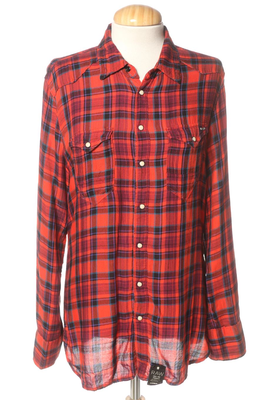 Chemise RAW de la taille M, de couleur carreaux