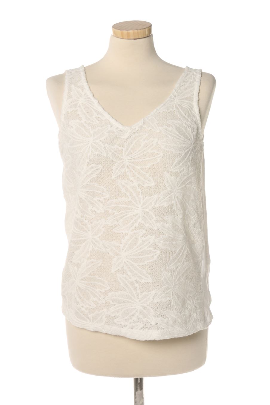 Top Naf Naf de la taille S, de couleur blanc
