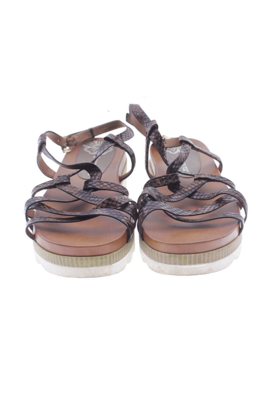 Sandalias planas de Marco Tozzi de la talla 40, de color marrón de