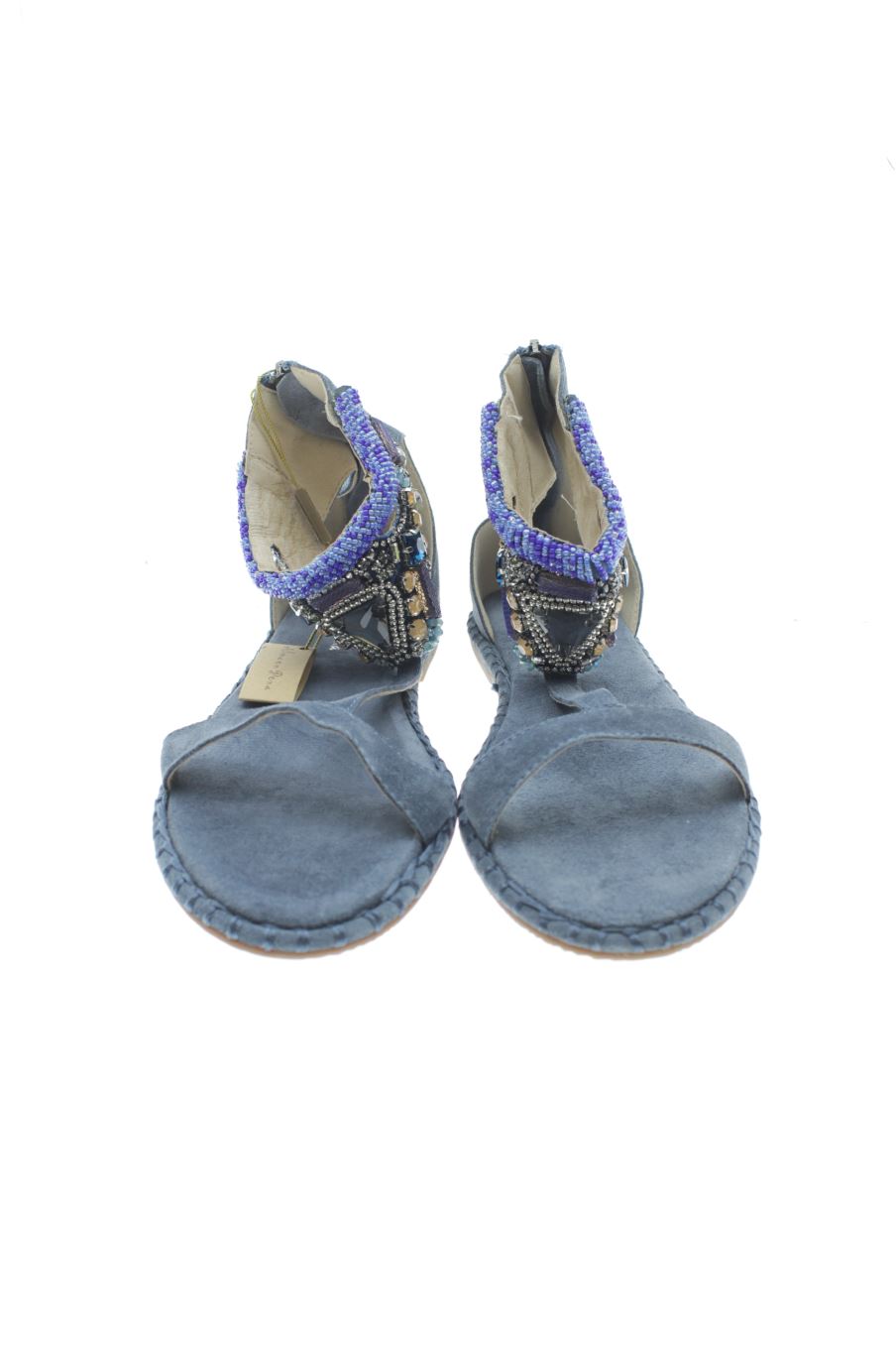Sandalias planas de Alma En Pena. de la talla 40, de color azul de